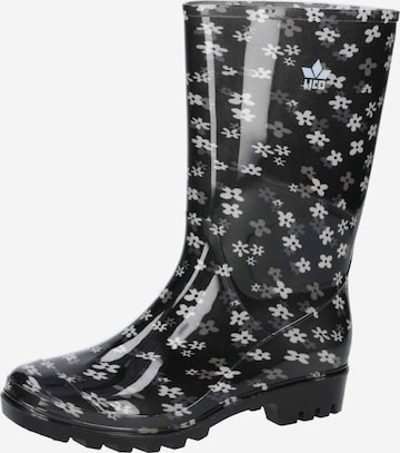 LICO Gummistiefel 'Aquata' in Schwarz: Vorderseite