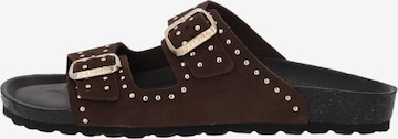 Mule 'Palado Elaha Rivet Velours Premium Leather' Palado en marron : devant