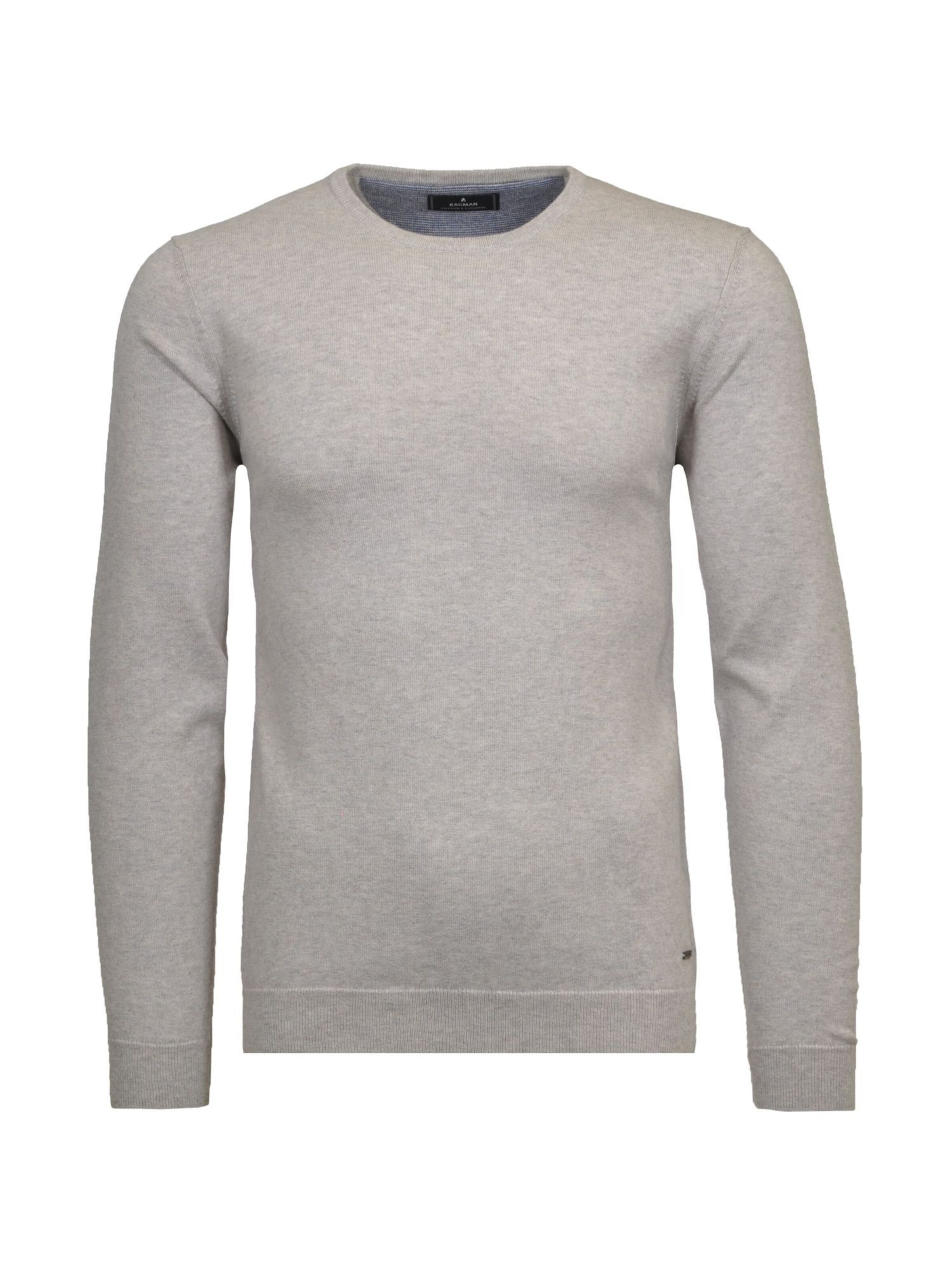 Ragman Trui in Grijs: voorkant