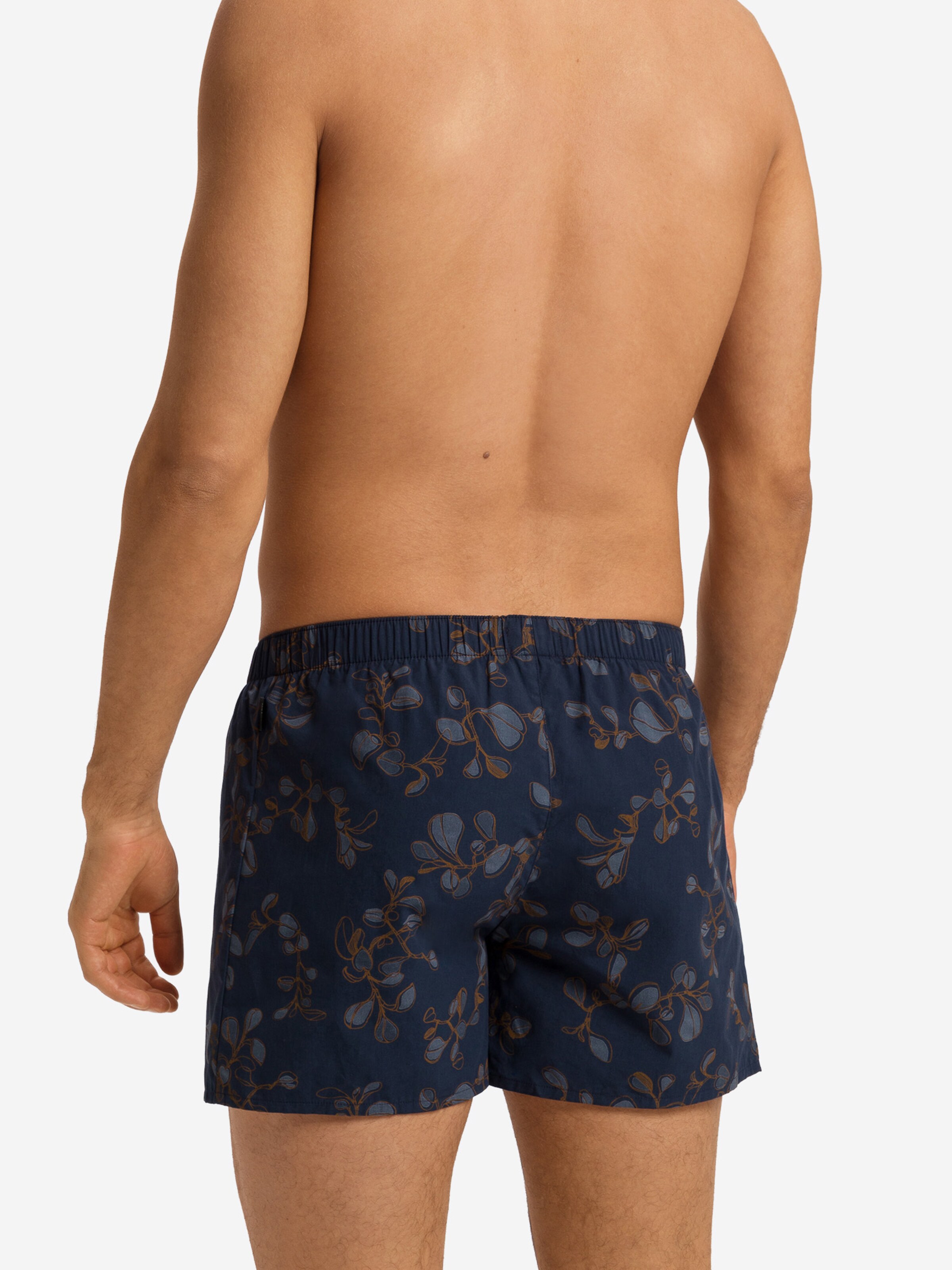 Hanro - Boxers ' Fancy Woven ' em azul