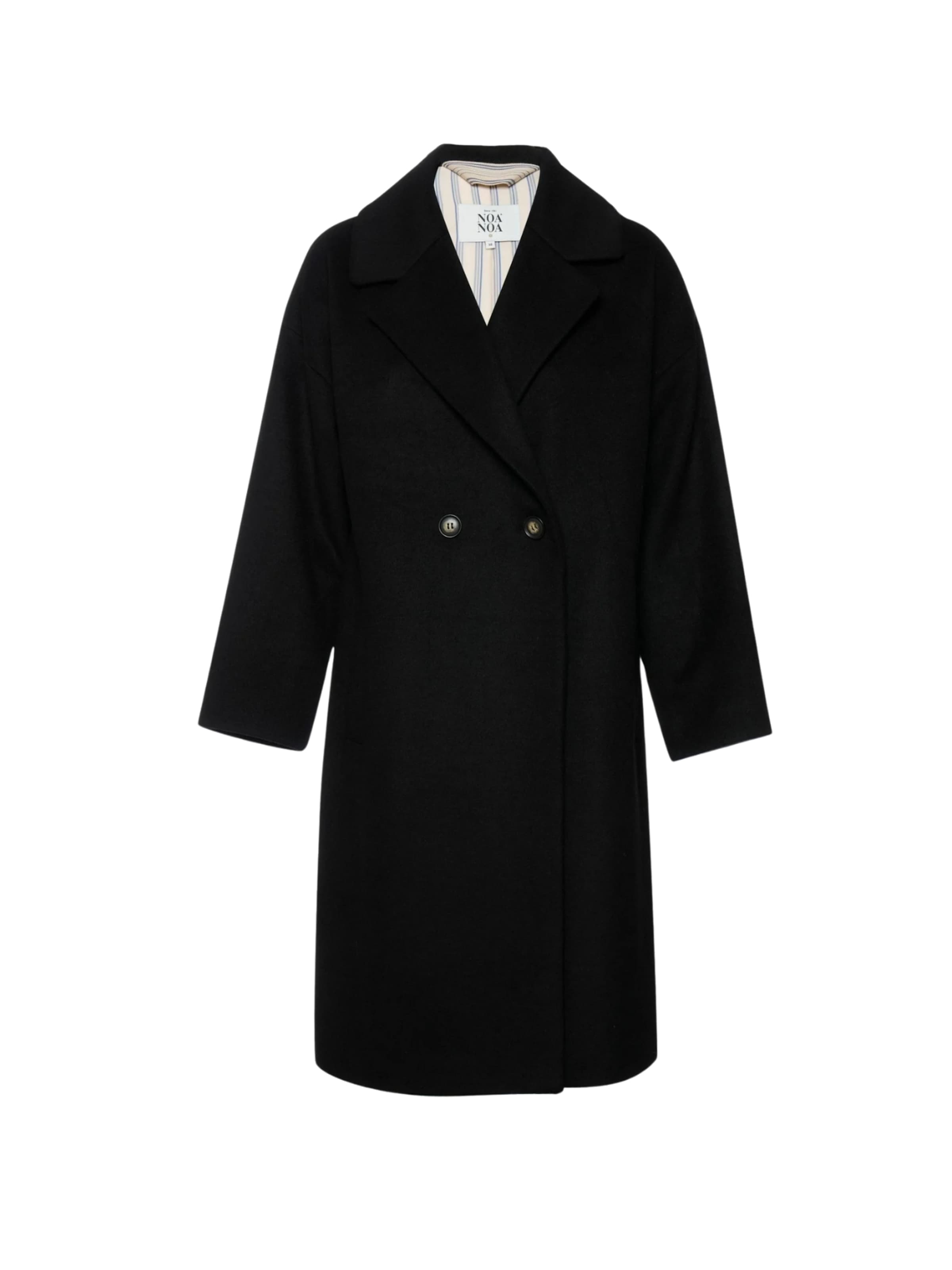 Cappotto di mezza stagione ' CeciliaNN ' di Noa Noa in nero: frontale