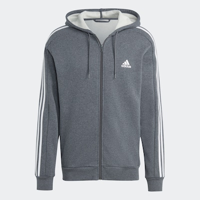 ADIDAS SPORTSWEAR Sportsweatjacke 'Essentials' in blau / grau / weiß, Produktansicht