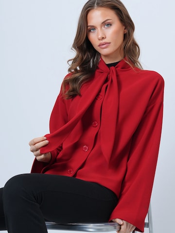 Trend Alaçatı Stili Φθινοπωρινό και ανοιξιάτικο μπουφάν σε κόκκινο