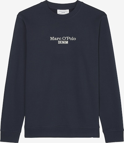 Marc O'Polo DENIM Sweatshirt i mørkeblå / hvit, Produktvisning