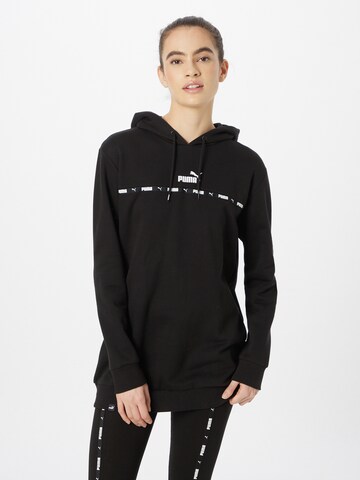 PUMA Athletic Sweatshirt in Black: front