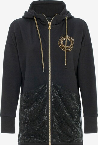 CIPO & BAXX Zip-Up Hoodie in Black: front