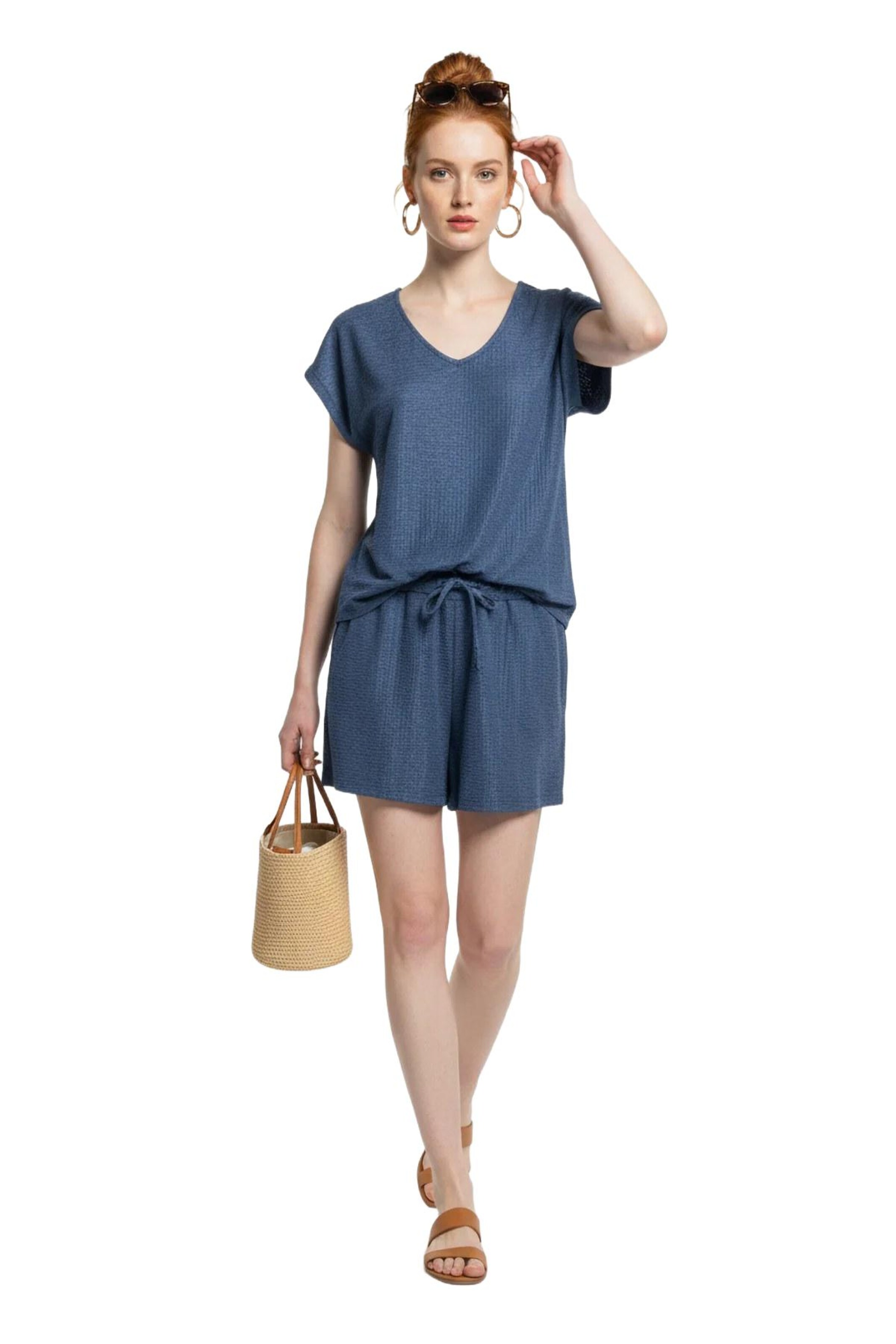 No Matter What Loose fit Trousers in Blue