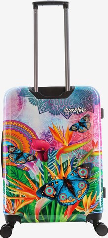 Saxoline Blue Suitcase in Mixed colors