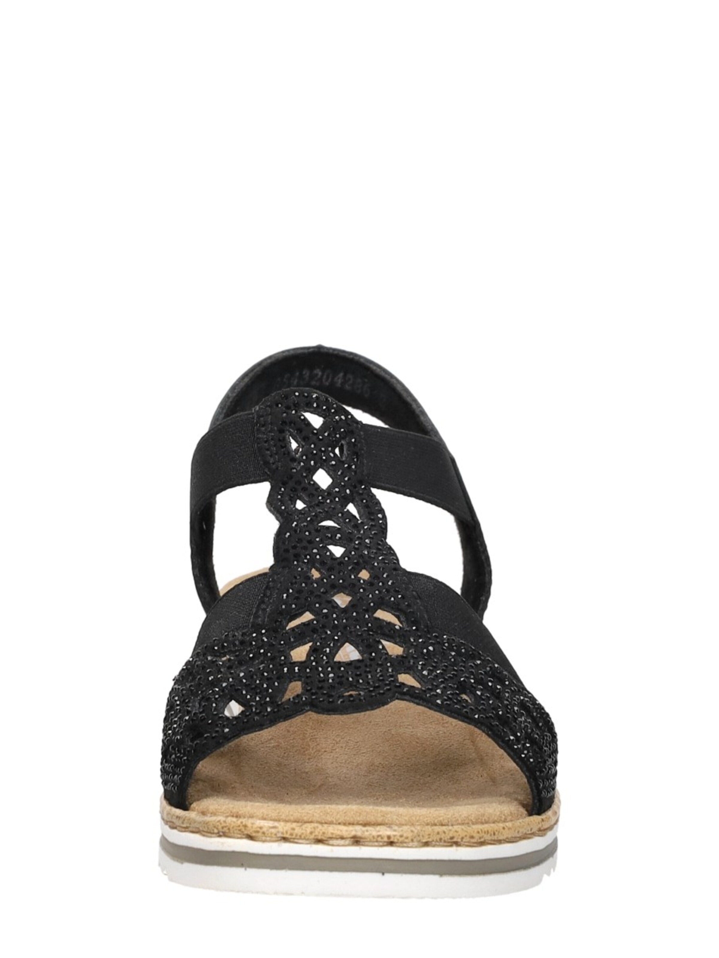 Rieker Sandal 'Sandalen Plat' in Black