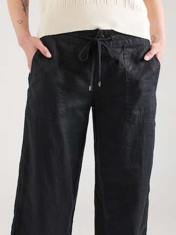 Lauren Ralph Lauren Široke hlačnice Hlače 'JOVONIE' | črna barva