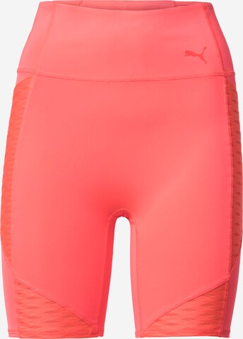 PUMA Skinny Sportbroek in Oranje: voorkant