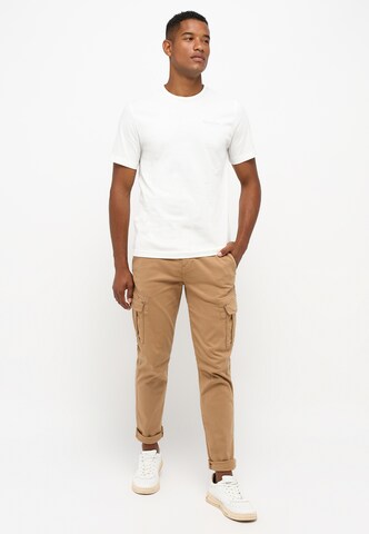 MUSTANG Loose fit Cargo Pants 'Style BeFlex' in Brown