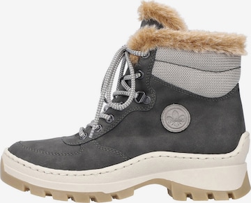 Rieker Lace-Up Boots in Grey