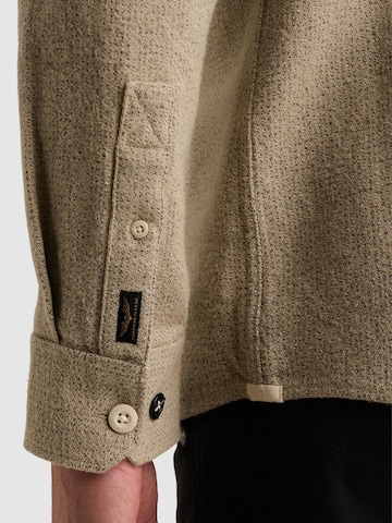 PME Legend Regular Fit Skjorte 'Flannel shirt with chest pocket' i beige