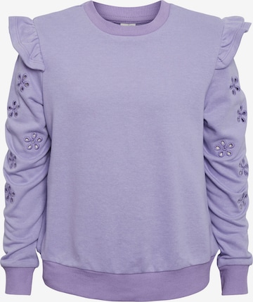 Pieces Kids Sweatshirt 'Brunda' in Purple: front