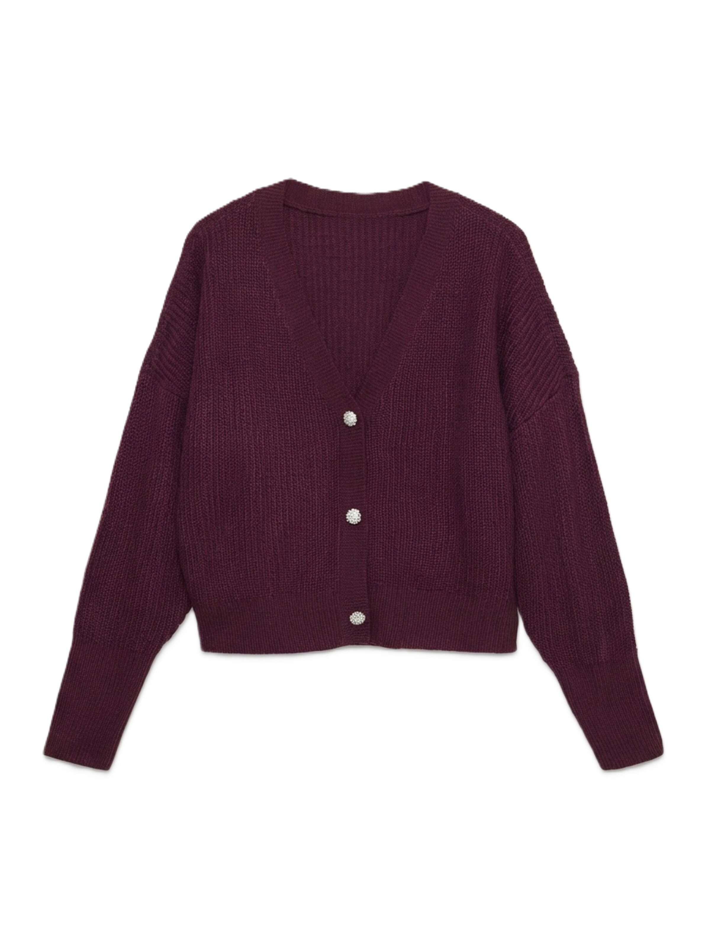 Cardigan 'VMLEALIGHT' VERO MODA en rouge : devant