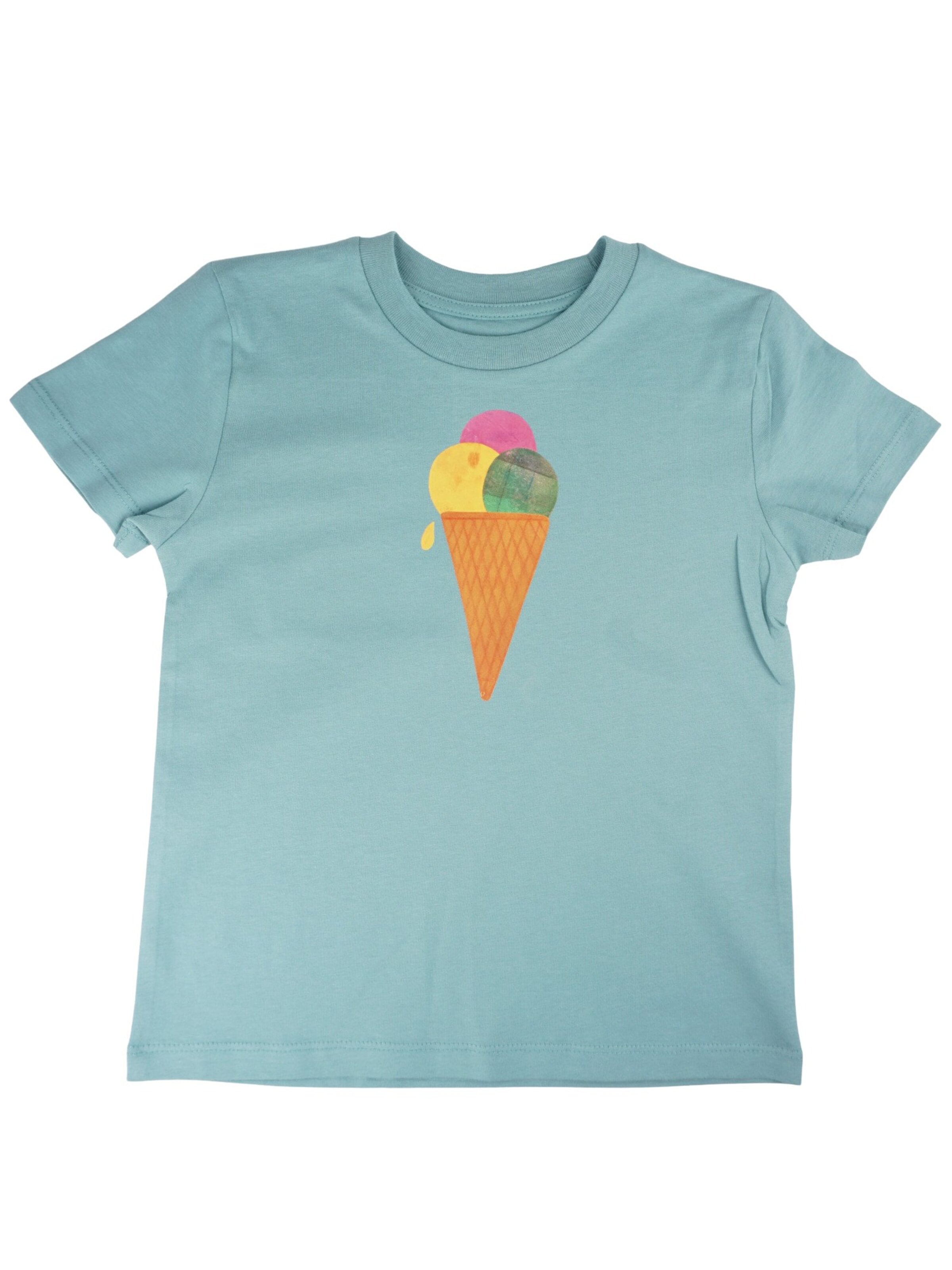 T-Shirt 'Eiscreme' MelaDi en bleu : devant