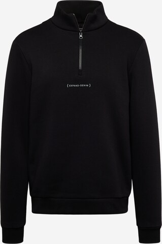 Cars Jeans Sweatshirt 'HURACK' in Schwarz: predná strana