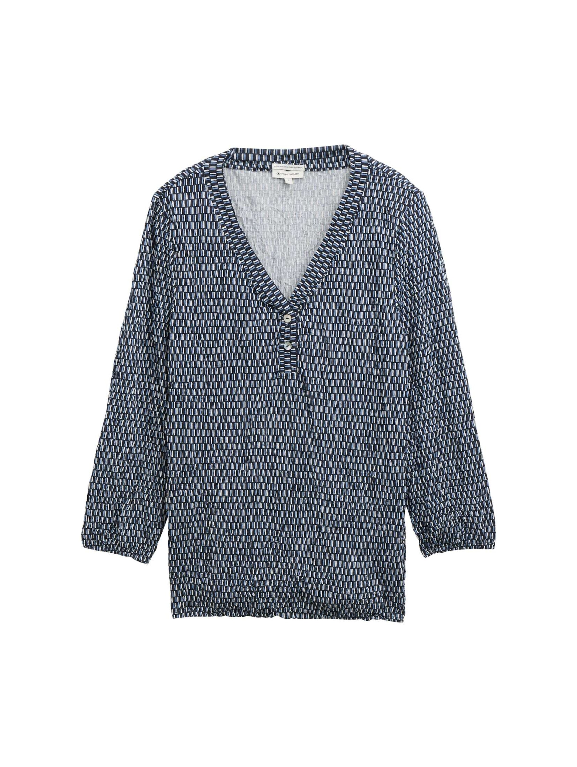 TOM TAILOR Blouse in Blauw: voorkant