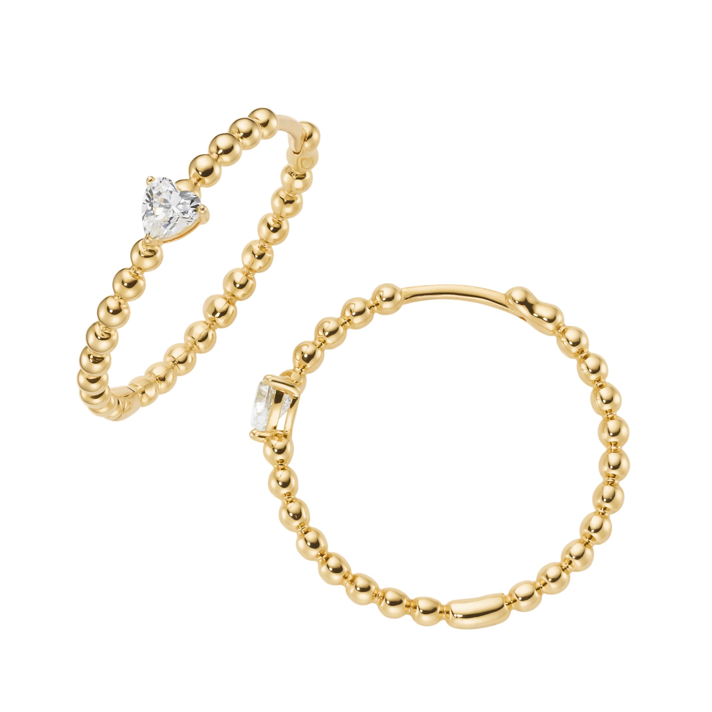 FIRETTI Ohrringe in Gold: Vorderseite