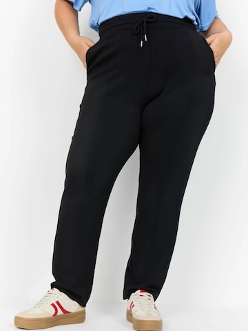 Wasabi Concept Tapered Bukser 'Sabina 31' i sort: forside