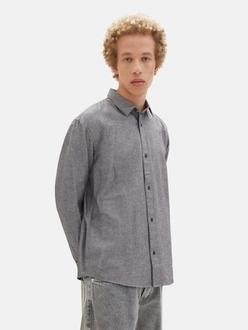 TOM TAILOR DENIM Regular Fit Hemd in Grau