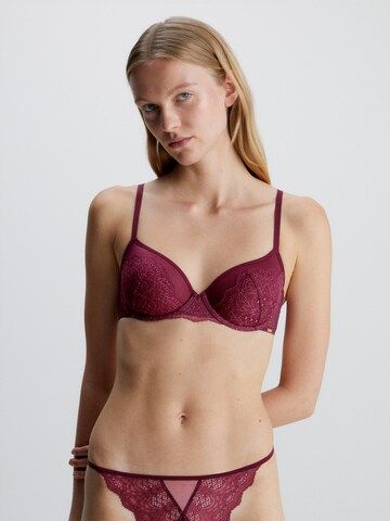 Calvin Klein Underwear - Soutien de tecido Soutien em vermelho: frente