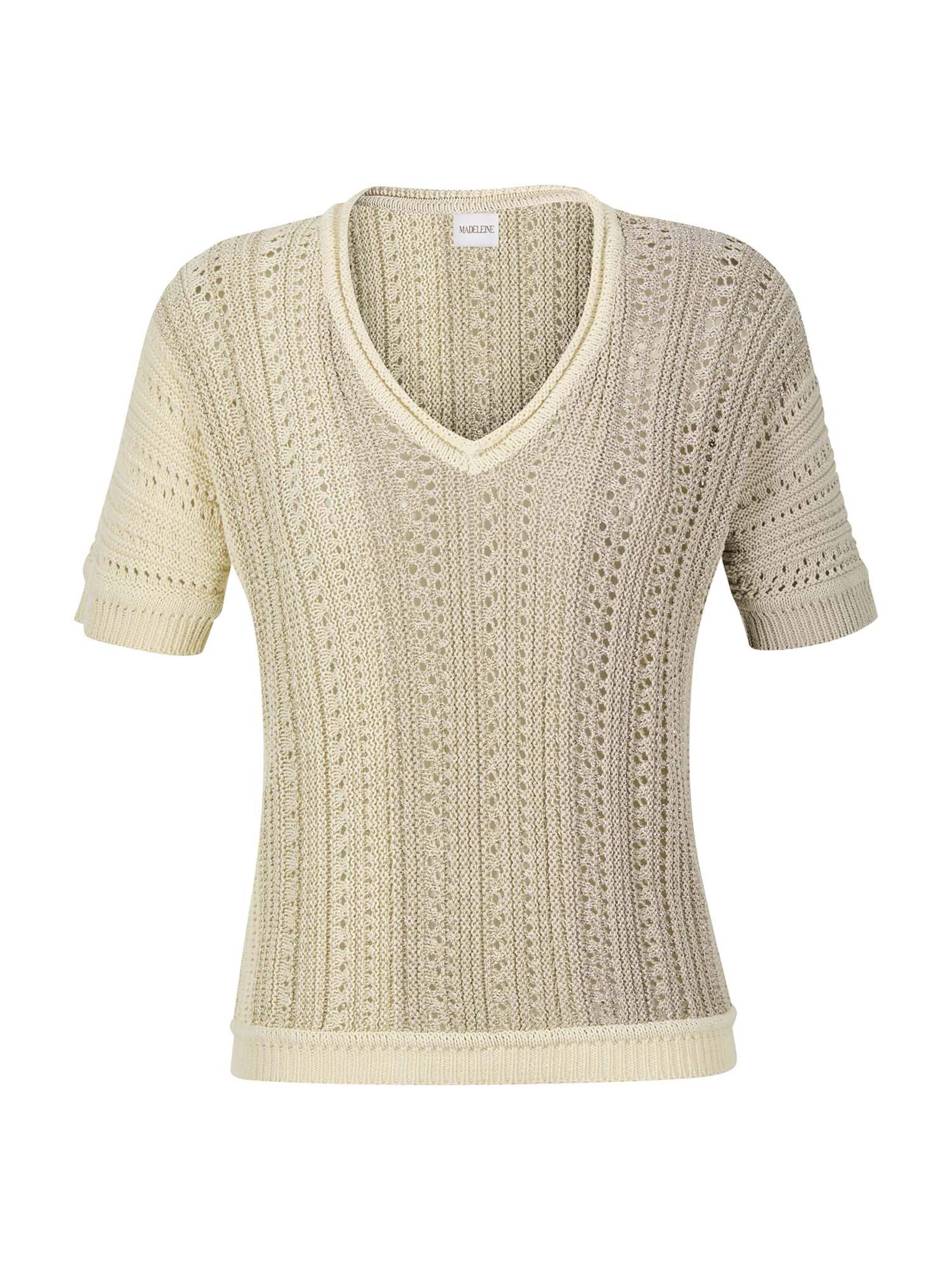 Pull-over MADELEINE en blanc : devant