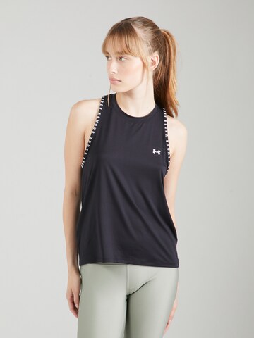 UNDER ARMOUR Sporttop 'Knockout Novelty' in Schwarz: Vorderseite