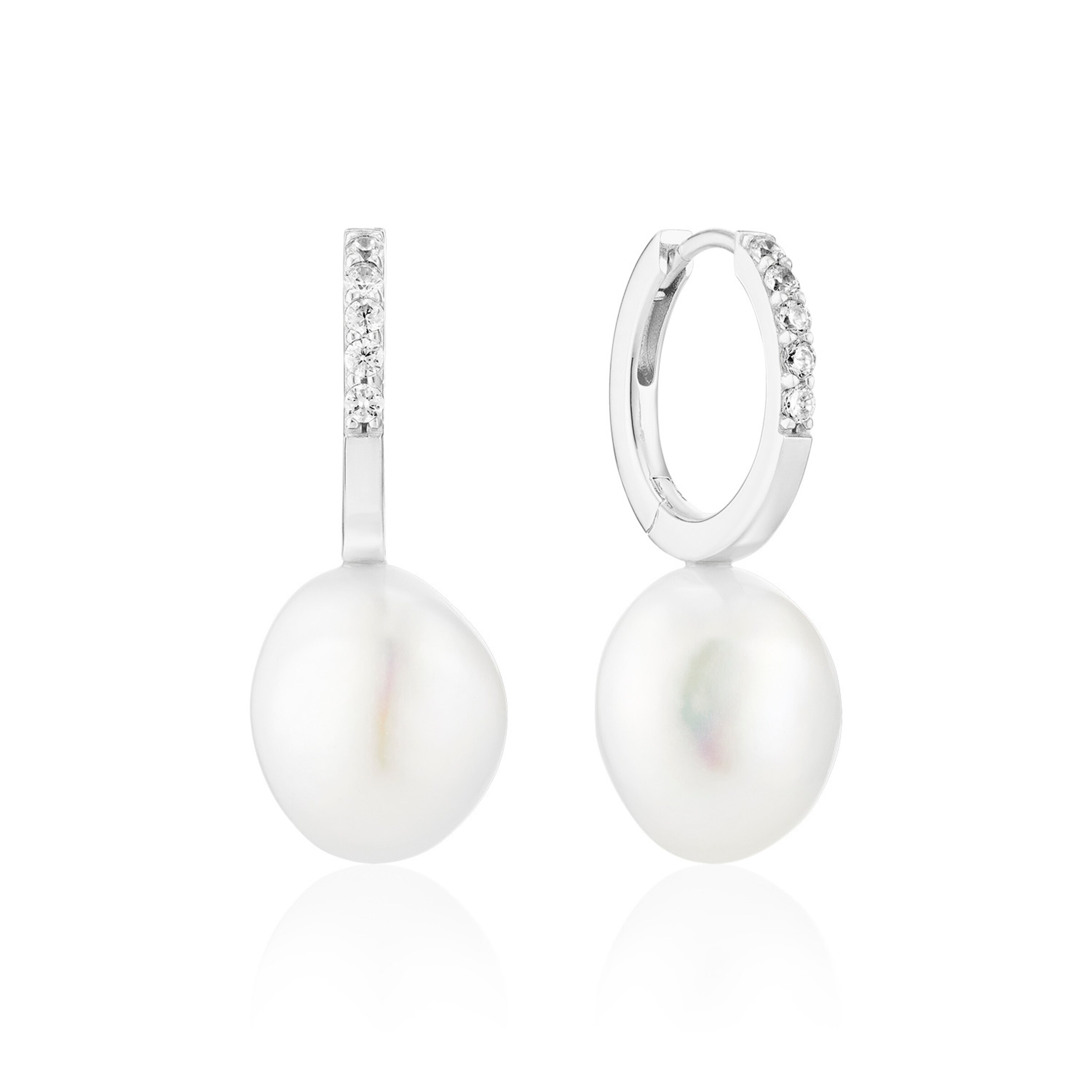 Sif Jakobs Earrings in White: front