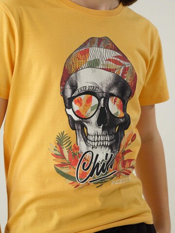 T-Shirt 'Jek' Deeluxe en jaune