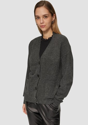 Cardigan QS en noir : devant