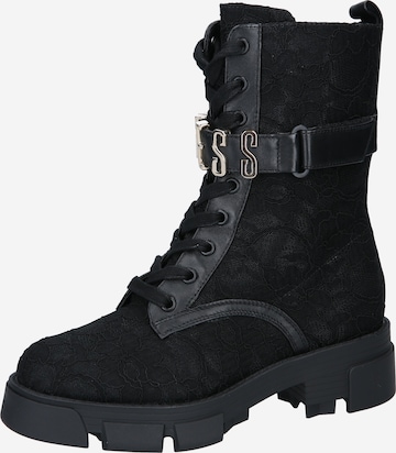 Stivaletto stringato 'Madox' di GUESS in nero: frontale