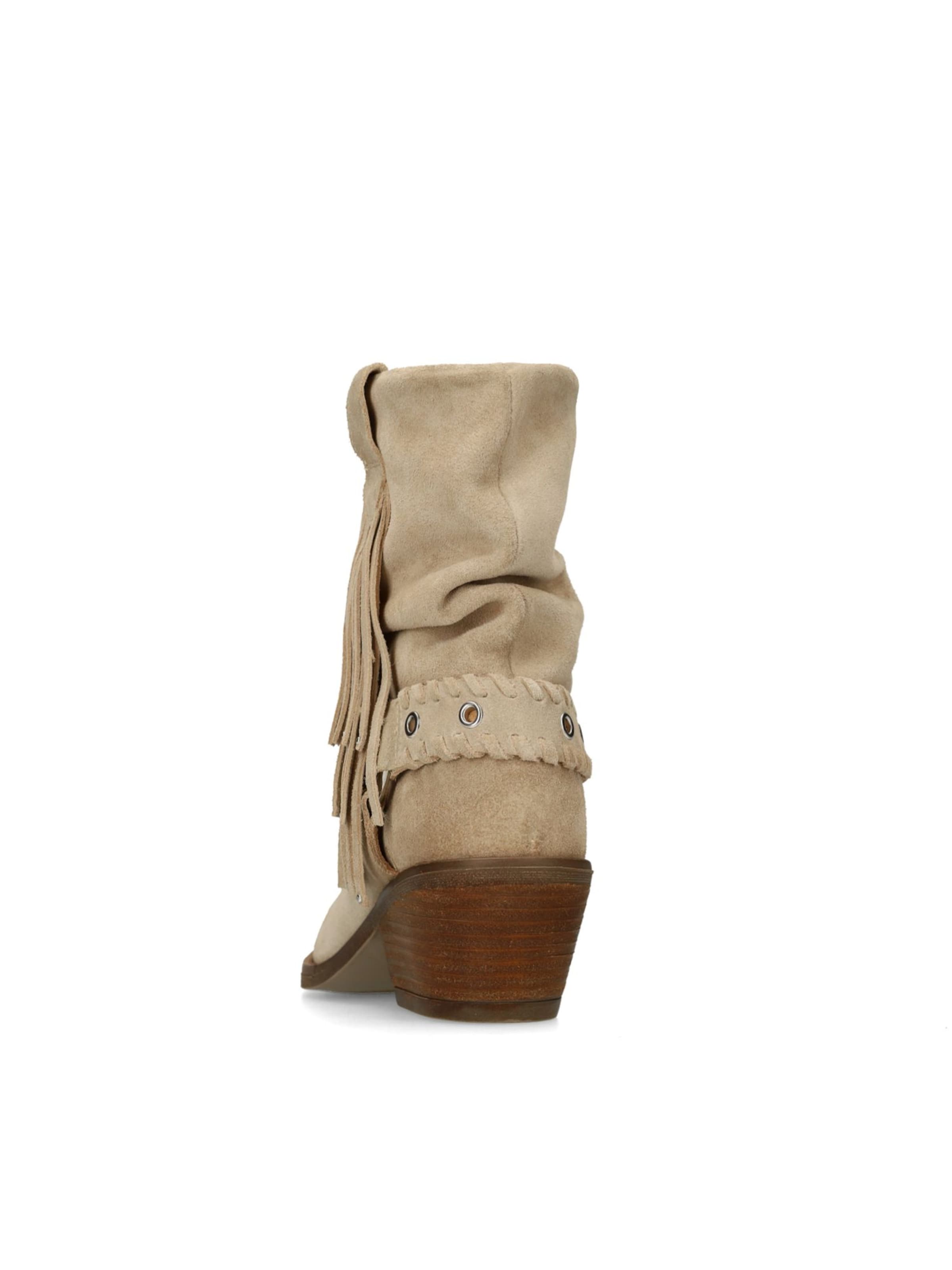 MANFIELD Stiefelette in Beige