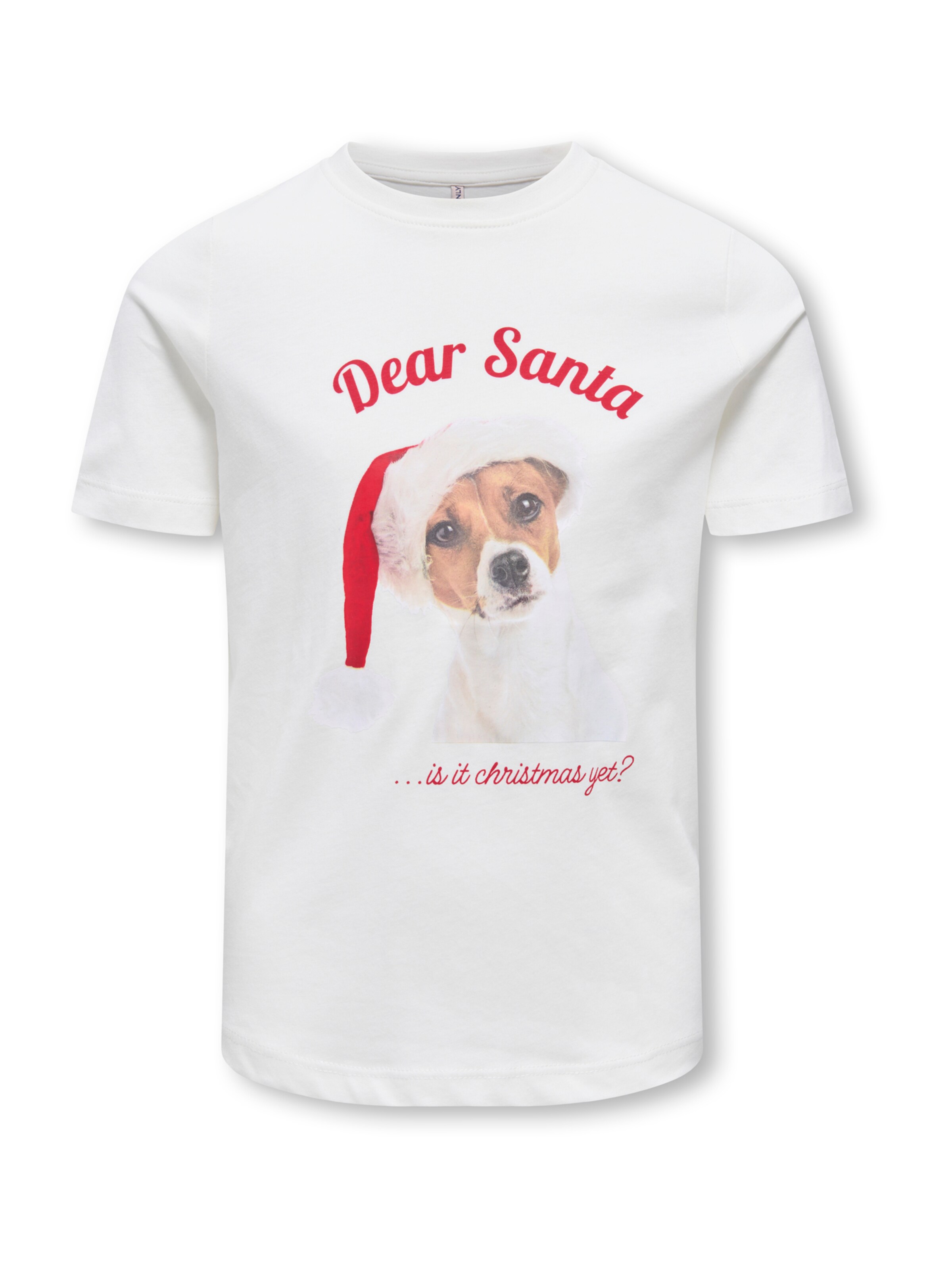 ONLY GIRLS Camiseta 'KOGANIMAL' en 134-140 en beige / rojo / blanco, Vista del producto