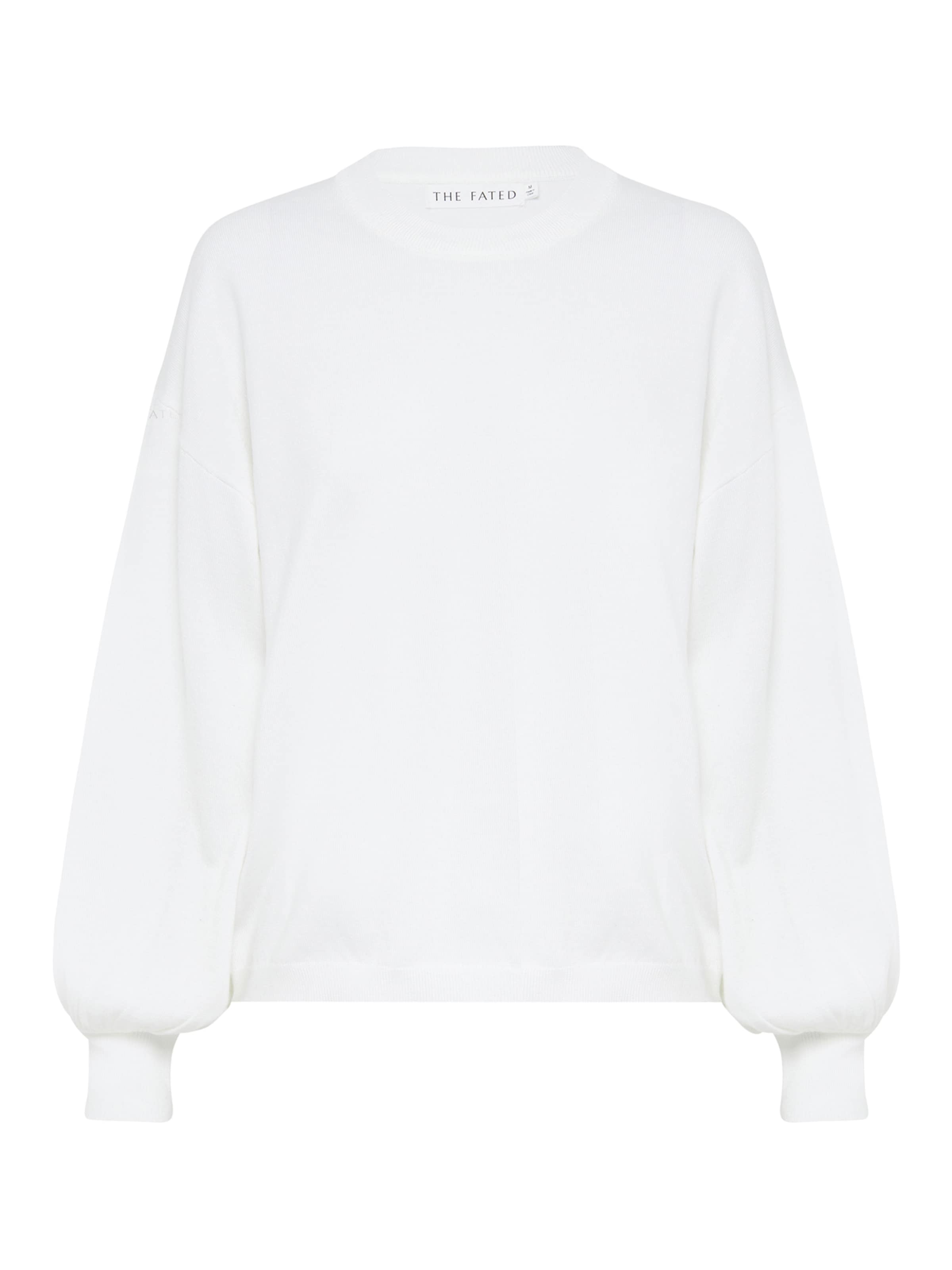 The Fated Μπλούζα φούτερ 'MALVINA' σε λευκό: μπροστά