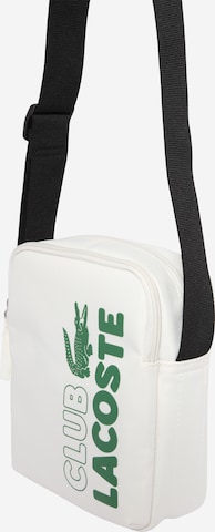 Sac à bandoulière LACOSTE en blanc : devant