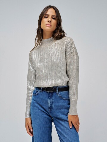 Pull-over Salsa Jeans en argent : devant
