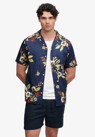 Superdry & Co Regular fit Srajca | modra barva: sprednja stran