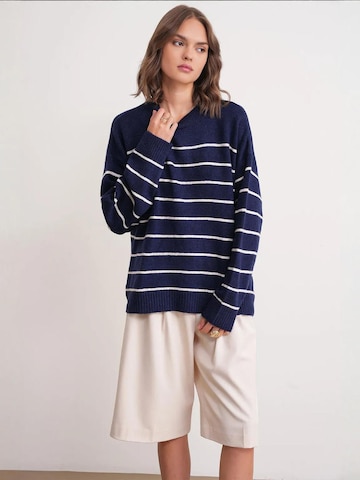 Pull-over oversize MixRay en bleu