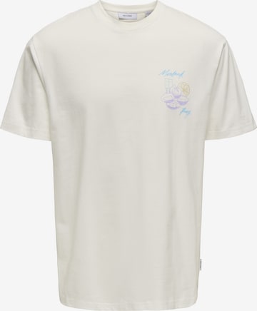 Only & Sons Shirt 'Bistro' in White: front