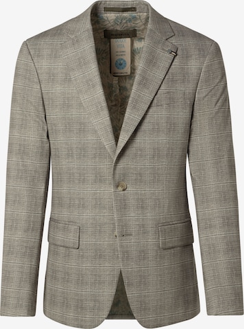 BENVENUTO Slimfit Anzug 'MARIO TORINO kariert 5637', Model ist 186 cm groß und trägt Größe 50 in Beige: Vorderseite