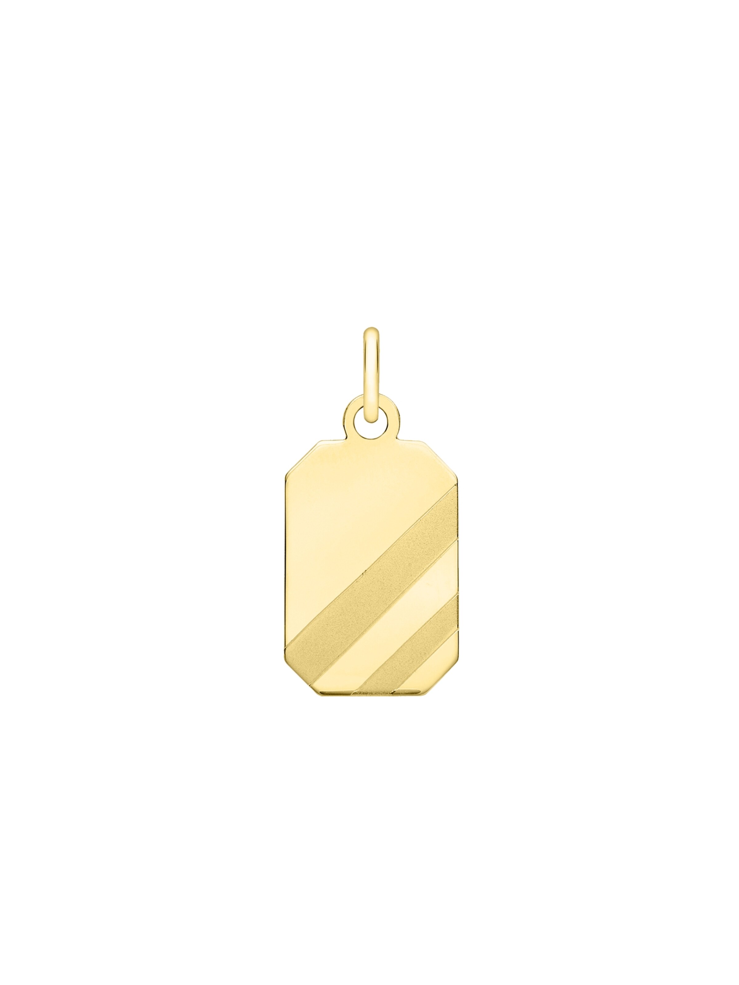 Lucardi Pendant 'Klassisch' in Gold: front