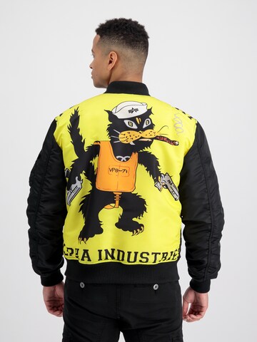 ALPHA INDUSTRIES Overgangsjakke 'MA-1 VF Fighter Squadron' i sort