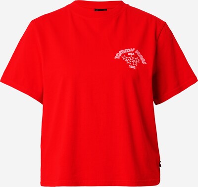 Tommy Jeans T-shirt en rouge / blanc, Vue avec produit