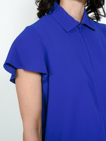 Jascha Stockholm Bluse 'Olive' i blå