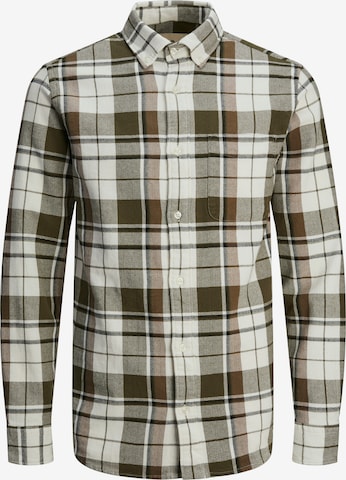 Chemise 'JJBrook' JACK & JONES en vert : devant