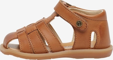 NATURINO Open schoenen 'ZAFFIRO' in Bruin: voorkant