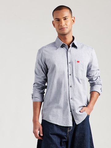 Coupe slim Chemise 'Evito' HUGO en bleu : devant