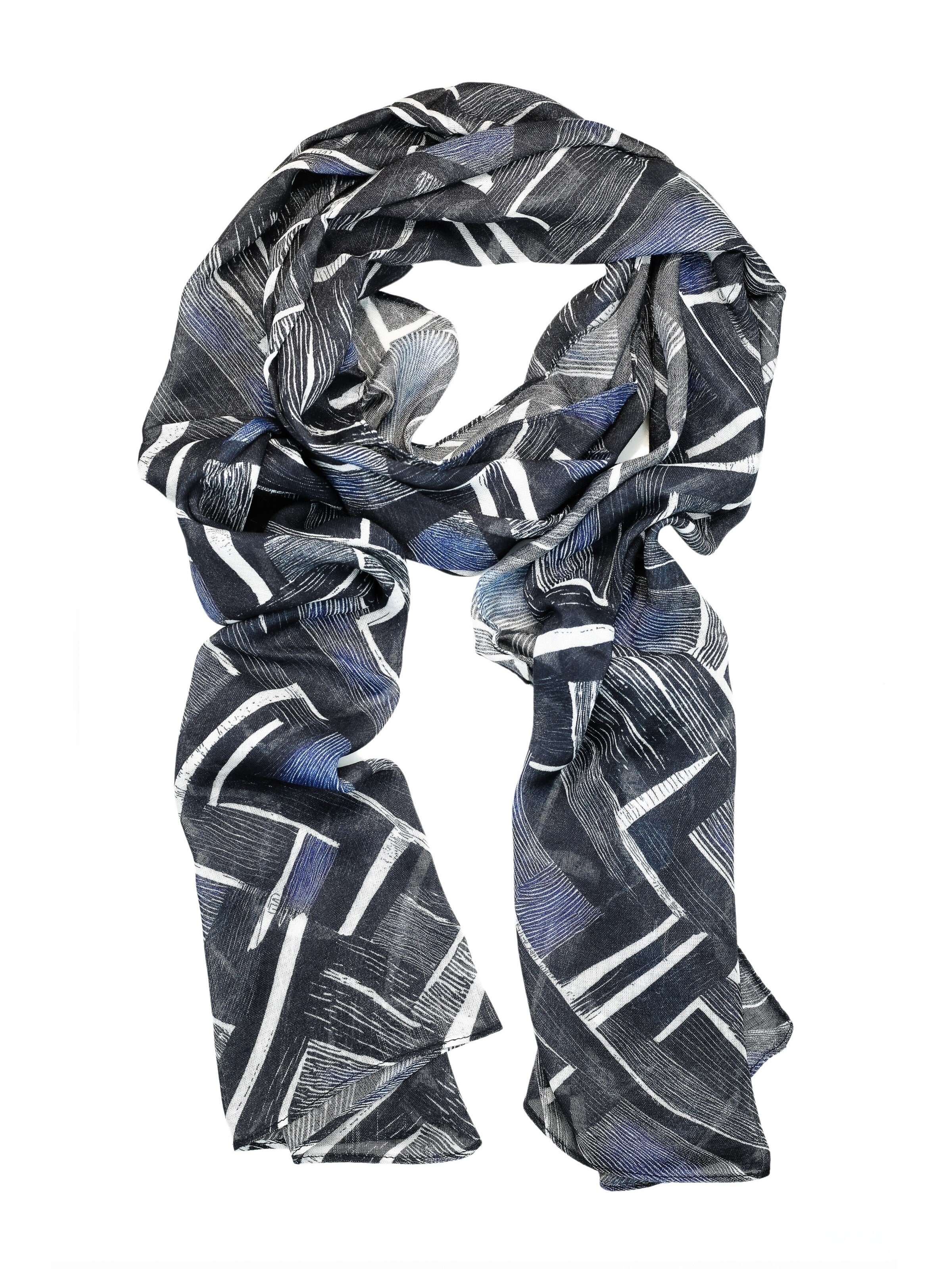 COLLEZIONE ALESSANDRO Scarf 'Mitternacht' in Blue